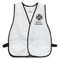 Kishigo High Visibility Vest, Unrated, Universal, White, PK25 401P-SET