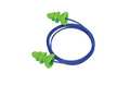 Moldex Comets(R) Reusable Soft Plastic Ear Plugs, Flanged Shape, 25 dB, Green, 50 PK 6495