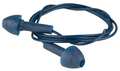 Tasco RD-1 Reusable Foam Ear Plugs, Pod Shape, 24 dB, Dark Blue (Plug), Orange (Cord), 100 PK 9005