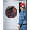 See All Industries Mirror Stop Sign, 16 in Height, 16 in Width, Aluminum, Diamond, English SHH-2