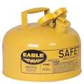 Eagle Mfg 2 gal Yellow Galvanized Steel Type I Safety Can Diesel UI20SY