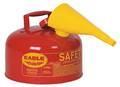 Eagle Mfg 2 gal Red Galvanized Steel Type I Safety Can Flammables UI20FS