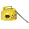 Eagle Mfg 2 1/2 gal Yellow Galvanized Steel Type II Safety Can Diesel U226SY