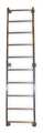 Tri-Arc 14 ft 2 in Fixed Ladder, Aluminum, 14 Steps, Side Step Exit, Aluminum Finish, 300 lb Load Capacity WLA10SS