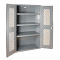 Durham Mfg 14 ga. Heavy-Duty Steel Storage Cabinet, 36 in W, 72 in H, Stationary EMDC-362472-95