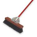 Tough Guy 16 in Sweep Face Broom, Stiff, Synthetic, Black 3PCA7