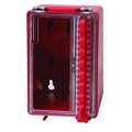 Brady Group Lockout Box, 8 Locks Max, Red 50938