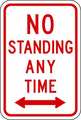 Lyle Parking Sign, 12" W, 18" H, English, Aluminum, White 02061