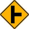 Lyle Side Road Intersection Traffic Sign, 24 in Height, 24 in Width, Aluminum, Diamond, No Text W2-2-24HA