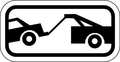 Lyle Tow Zone No Parking Sign, 12" W, 6" H, No Text, Aluminum, White R7-201A-12HA
