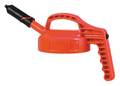 Oil Safe Mini Spout Lid, w/0.27 In Outlet, Orange 100406