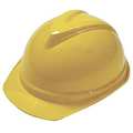 Msa Safety Front Brim Hard Hat, Type 1, Class C, Ratchet (6-Point), Yellow 10034029