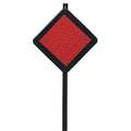 Zoro Select Reflective Driveway Marker, Red, 48 In H 711