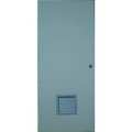 Ceco Steel Door with Louvers, 84 in H, 48 in W, 1 3/4 in Thick, 18-gauge, Type: 2 CHMDL 40 70- 12 x12 Vent MORT-CU 18 ga