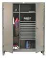 Strong Hold 12 ga. ga. Steel Storage Cabinet, 60 in W, 78 in H, Stationary 56-W-243-7DB