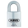 Abus Padlock, Keyed Alike, Standard Shackle, Square Brass Body, Steel Shackle, 7/8 in W 83/50 RK KA-300