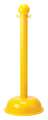 Zoro Select Barrier Post, 41 in H, Yellow 92118