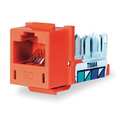 Hubbell Premise Wiring Jack, Orange, Cat6, Rj45 HXI6OR