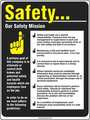 Accuform Safety Poster, 24 x 18In, FLEX PLSTC, ENG SP124487L