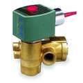 Redhat 120V AC Brass Quick Exhaust Solenoid Valve, Normally Closed, 3/8 in Pipe Size 8321G002