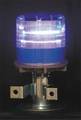 Tapco Warning Light, (4) LED, Blue, Solar NiMH 3337-00004
