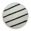 Rubbermaid Commercial Carpet Bonnet, 17 In, White w/Green Stripe FGP26700WH00