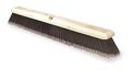Tough Guy 24 in Sweep Face Broom Head, Soft/Stiff Combination, Natural, Synthetic, Black 3U776