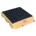 Ultratech Drum Spill Containment Pallet, 77 gal Spill Capacity, 1 Drum, 1500 lb, Polyethylene 1320