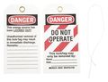 Brady Danger Tag, 5-3/4 x 3 In, Cardstock, PK25, 65451 65451