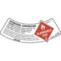 Electromark Chemical Label, 2 1/4 in Height, 6 in Width D172N