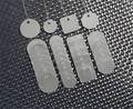 See All Industries Blank Tag, 1-1/4 x 1-1/4 In, Silver, PK25 TAG-1.25OCT