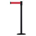 Tensabarrier Barrier Post with Belt, 7-1/2 ft. L, Red 890B-33-33-33-STD-NO-R5X-C