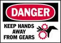 Brady Danger Label, Instruction, 5 In. W, PK5, 86274 86274