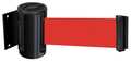 Tensabarrier Belt Barrier, Black, Belt Color Red 896-STD-33-MAX-NO-R5X-C