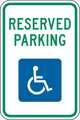 Zing Handicap Parking Sign, 18X12", HIP, 2366 2366