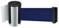 Tensabarrier Belt Barrier, Chrome, Belt Color Blue 896-STD-1S-MAX-NO-L5X-C