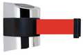 Tensabarrier Belt Barrier, Chrome, Belt Color Red 897-15-S-1P-NO-R5X-C