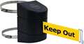 Tensabarrier Belt Barrier, Black, Belt Color Yellow 897-30-C-33-NO-YDX-A