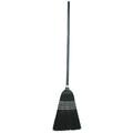 Tough Guy 12 in Sweep Face Broom, Soft/Stiff Combination, Natural, Black 3ZJD5