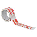 Tapecase Carton Sealing Tape, Red/White, 2In x 55Yd 15C752