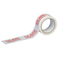 Tapecase Carton Sealing Tape, Red/White, 2In x 55Yd 15C759