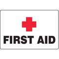Accuform First Aid Sign, 24" Height, 36" Width, Plastic, Rectangle, English MFSD514VP