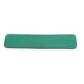 Rubbermaid Commercial 24 in L Dust Mop, Hook-and-Loop Connection, Pad End, Green, Microfiber, FGQ42400GR00 FGQ42400GR00
