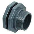 Hayward Flow Control Bulkhead Tank Fitting, 3", PVC/EPDM, Socket x FPT BFA1030CES