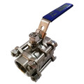 Zoro Select 3/4" FNPT Stainless Steel Ball Valve Inline G-S3P1K-75