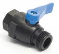 Zoro Select 3/4" FNPT x Hose Cap PVC Ball Valve Inline 7051790