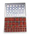 Zoro Select O-Ring Asst, Silicone, 436 Pcs, 36Szs 3CVZ8