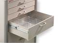 Metro Glass Filled Nylon Drawer Divider Kit for Medical Carts, Clear, 1/2 in W, 5 1/2 in H MBA116