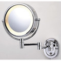 See All Industries 10" W, Chrome Lighted Makeup Mirror HLCSA895D