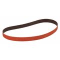 3M Cubitron Sanding Belt, Coated, 3/4 in W, 20 1/2 in L, 36 Grit, Not Applicable, Ceramic, 984F, Maroon 7000148169